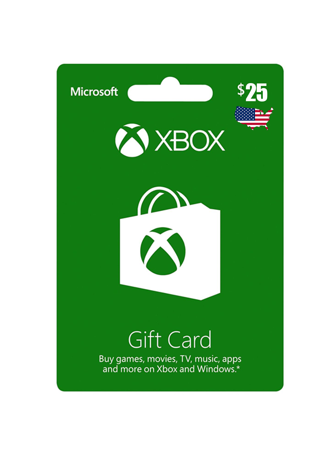 Xbox 25 USD Gift Card (United States) - Digital Key