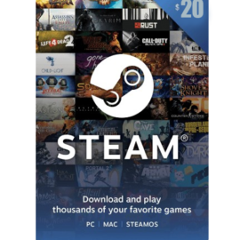 Steam Wallet Code USD 20 (US)